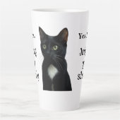 Funny Black Cat Keramik Tasse (Vorderseite)