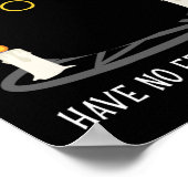 Funny Black Cat Lieben Horror Film Poster (Ecke)