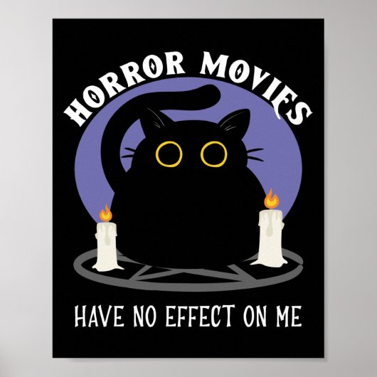 Funny Black Cat Lieben Horror Film Poster (Vorne)