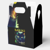 Funny Black Cat Lover Imitate Bootleg 90er Grafik Geschenkschachtel (Geöffnet)