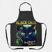 Funny Black Cat Lover Imitate Bootleg 90er Grafik Schürze (Vorderseite)