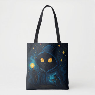 Funny Black Cat mit Hexenhut Tasche