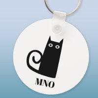 Funny Black Cat Monogram