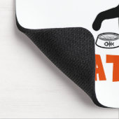 Funny Black Cat Personal Cat Servant Mousepad (Ecke)