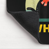 Funny Black Cat Pushing Snowman Xmas Winter Costum Mousepad (Ecke)