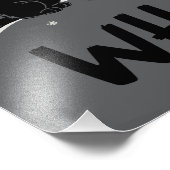 Funny Black Cat Pushing Weihnachtsbaum Katze Was? Fotodruck (Ecke)