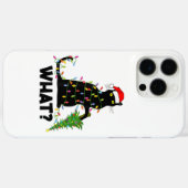 Funny Black Cat Pushing Weihnachtsbaum über Cat Ch Case-Mate iPhone Hülle (Rückseite (Horizontal))