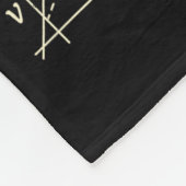 Funny Black Cat Pushing Xmas Tree Over Cats Physic Fleecedecke (Ecke)