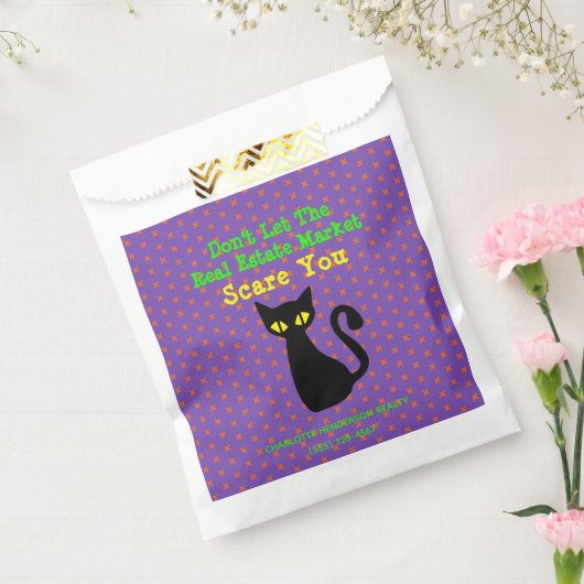 Funny Black Cat Real Anwesen Halloween Leckerei Geschenktütchen (Versiegelt)