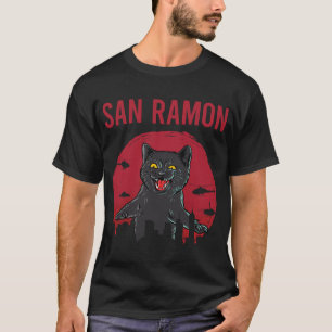 Funny Black Cat San Ramon T-Shirt