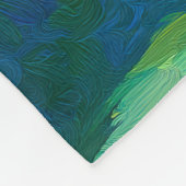 Funny Black Cat Schwimmen im Teich | Quirky Art Fleecedecke (Ecke)