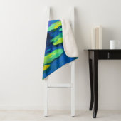 Funny Black Cat Schwimmen im Teich | Quirky Art Sherpadecke (Beispiel)