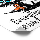 Funny Black Cat seine Feinheit Ich bin ein schöner Poster (Ecke)