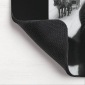 Funny Black Cat Selfie With Santa Christmas Men Wo Mousepad (Ecke)