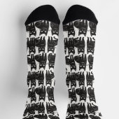 Funny Black Cat Socks Socken (Oben)
