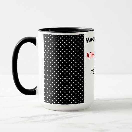 Funny Black Cat Tasse (Links)
