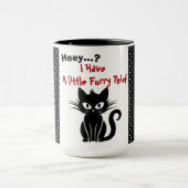 Funny Black Cat Tasse (Zentrum)