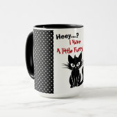 Funny Black Cat Tasse (Vorderseite Links)