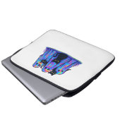 Funny Black Cat und Ghost Halloween Essential T-Sh Laptopschutzhülle (Vorne Knopf)