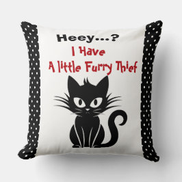 Funny Black Cat und Lover Cat Throw Kissen Kissen