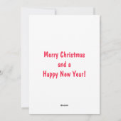 Funny Black Cat Weihnachten (Rückseite)