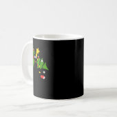 Funny Black Cat Weihnachtsbaum Merry Xmas Spaß Ca Kaffeetasse (Vorderseite Links)