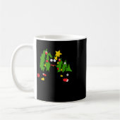 Funny Black Cat Weihnachtsbaum Merry Xmas Spaß Ca Kaffeetasse (Links)