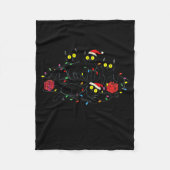 Funny Black Cat What_ Christmas Tree Meme Xmas Men Fleecedecke (Vorderseite)