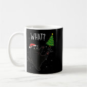 Funny Black Cat What_ Christmas Tree Meme Xmas Men Kaffeetasse (Links)