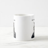 Funny Black Cat – What Happened?! Kaffeetasse (Mittel)