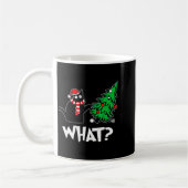 Funny Black Cat Xmas Pushing Christmas Tree Over C Kaffeetasse (Links)