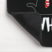 Funny Black Cat Xmas Pushing Christmas Tree Over C Mousepad (Ecke)