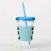 Funny Black Cats Acryltrinkbecher (Links)