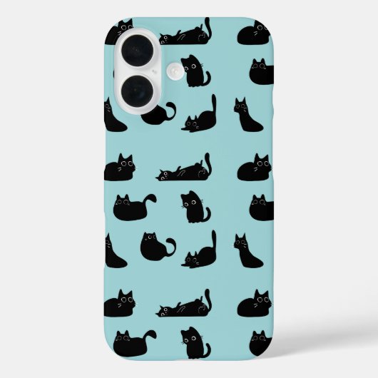 Funny Black Cats Case-Mate iPhone Hülle (Rückseite)