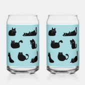 Funny Black Cats Dosenglas (Rückseite)