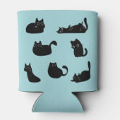 Funny Black Cats Dosenkühler (Rückseite)