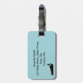 Funny Black Cats Gepäckanhänger (Rückseite vertikal)