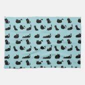 Funny Black Cats Geschirrtuch (Horizontal)