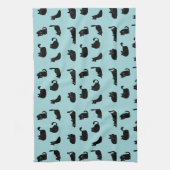 Funny Black Cats Geschirrtuch (Vertikal)