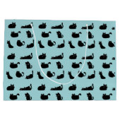Funny Black Cats Große Geschenktüte (Rückseite)