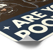 Funny Black Cats Kacke du? Humore Cat Poster (Ecke)