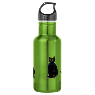Funny Black Cats Kitty Trinkflasche