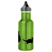 Funny Black Cats Kitty Trinkflasche (Rechts)