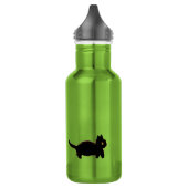 Funny Black Cats Kitty Trinkflasche (Links)