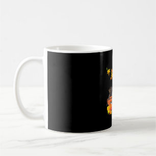 Funny Black Cats Lkw Autumn Pumpkin Mapsleaf Kaffeetasse