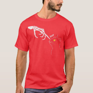 Funny Black Cats Lover Skeletts Handkatzenliebhabe T-Shirt