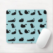 Funny Black Cats Mousepad (Mit Mouse)