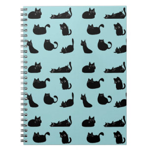 Funny Black Cats Notizblock