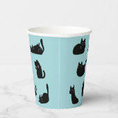 Funny Black Cats Pappbecher (Rechts)