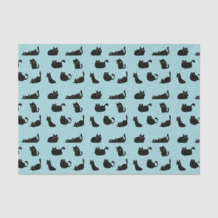 Funny Black Cats Seidenpapier